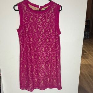Joie Fuchsia and Beige Dress size Small